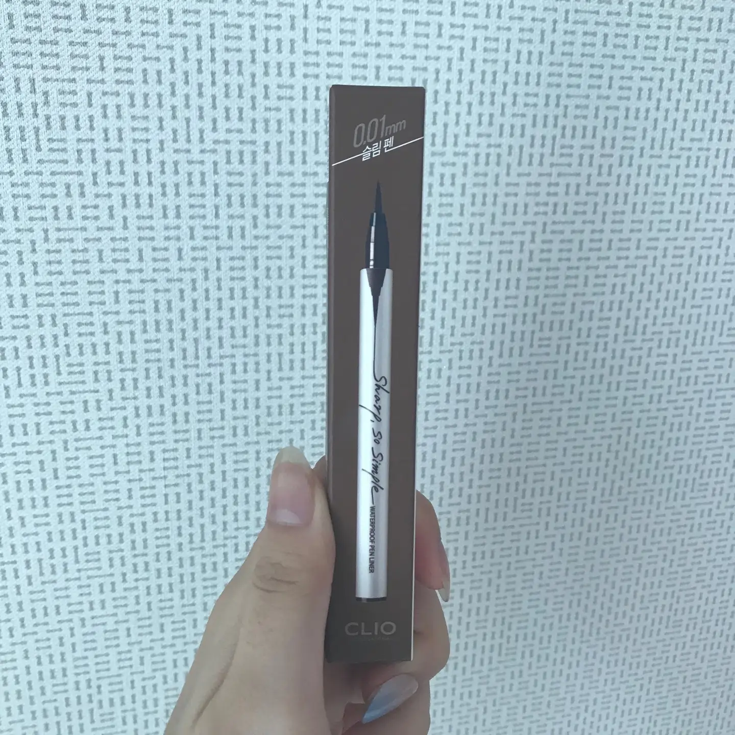 선택된 언니의파우치 리뷰 이미지 - [샤프,쏘 심플 워터프루프 펜라이너 [002 브라운]]