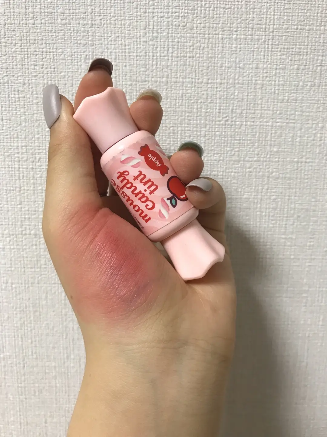 선택된 언니의파우치 리뷰 이미지 - [샘물 무스 캔디 틴트 12 사과 무스]