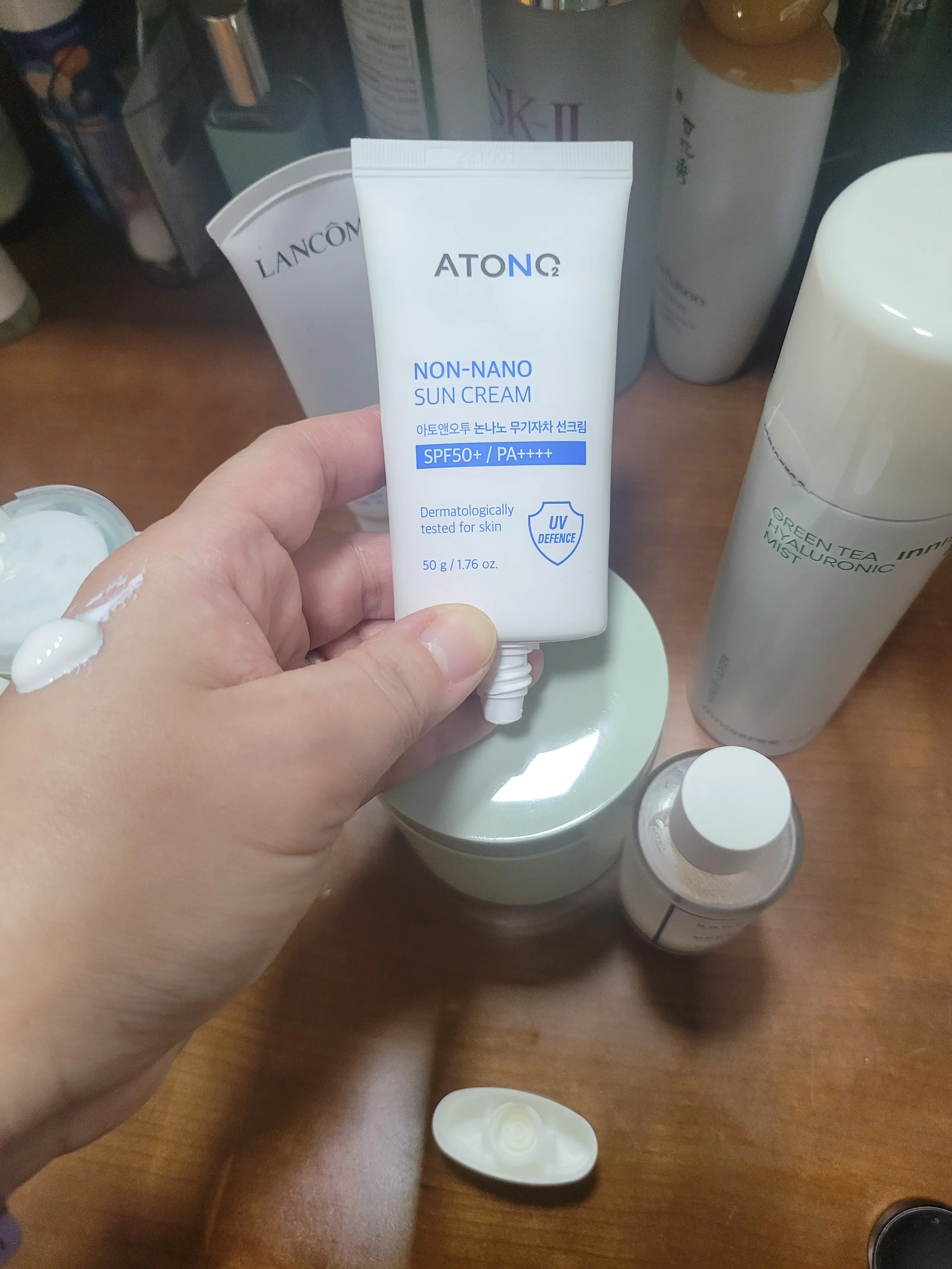 선택된 언니의파우치 리뷰 이미지 - [논나노 무기자차 선크림]