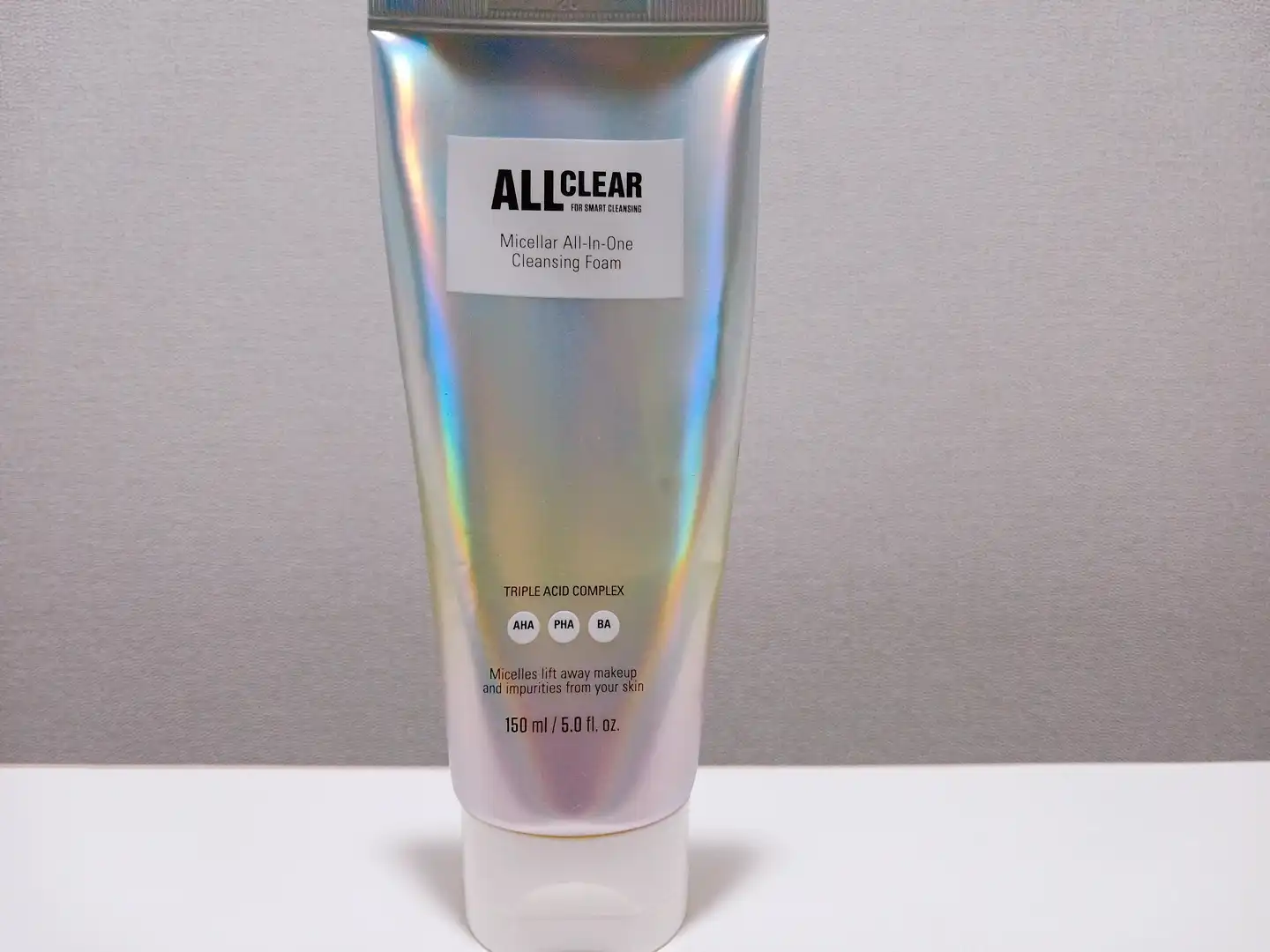 선택된 언니의파우치 리뷰 이미지 - [올클리어 미셀라 올인원 클렌징 폼]