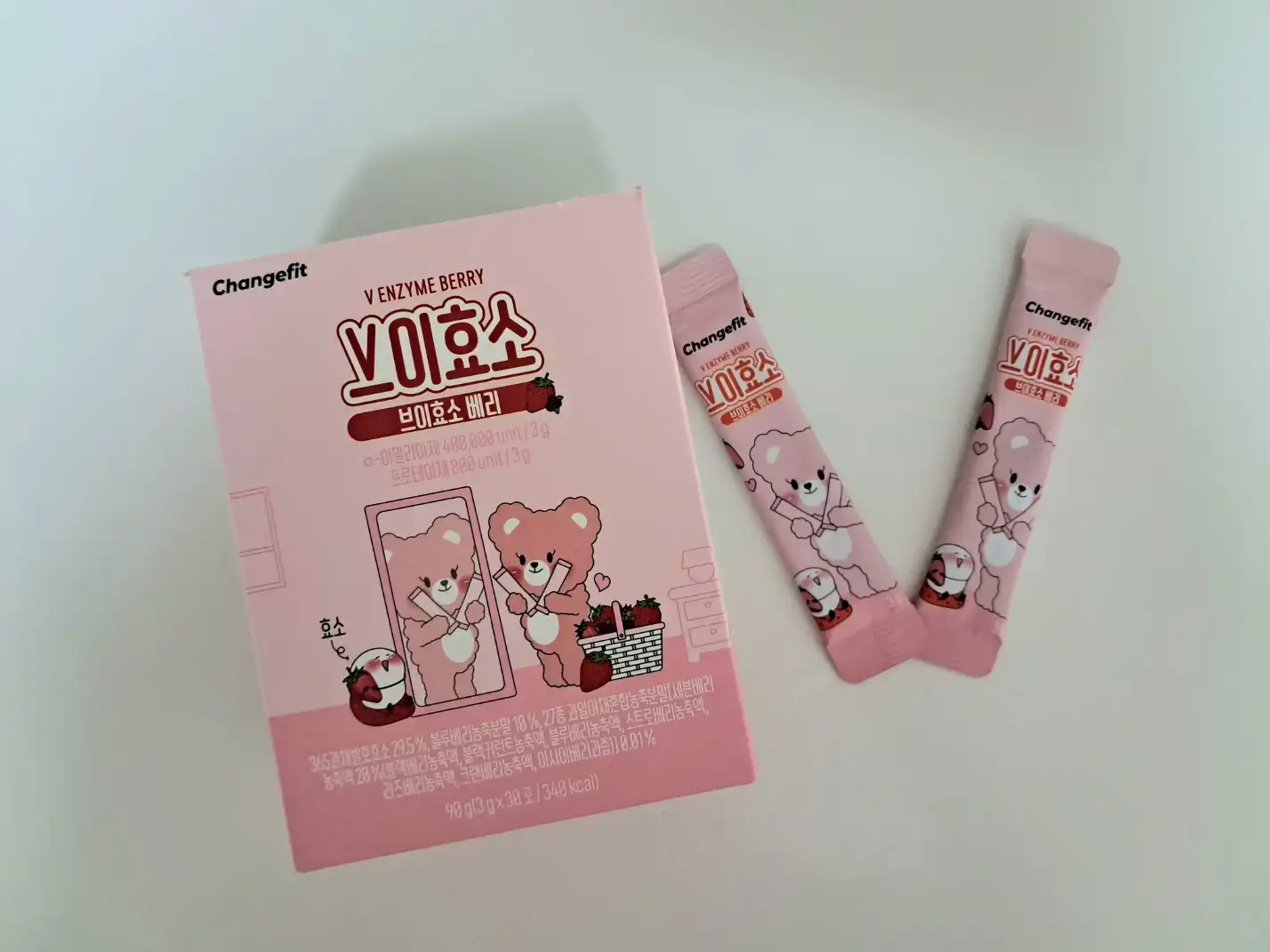 선택된 언니의파우치 리뷰 이미지 - [체인지핏 브이효소 딸기맛]