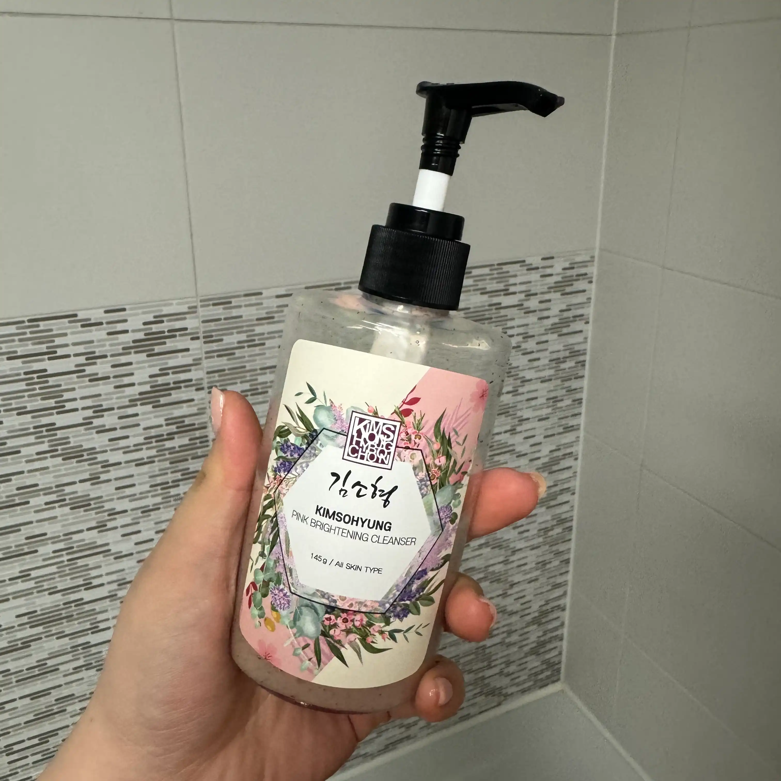 본초 핑크 브라이트닝 클렌저