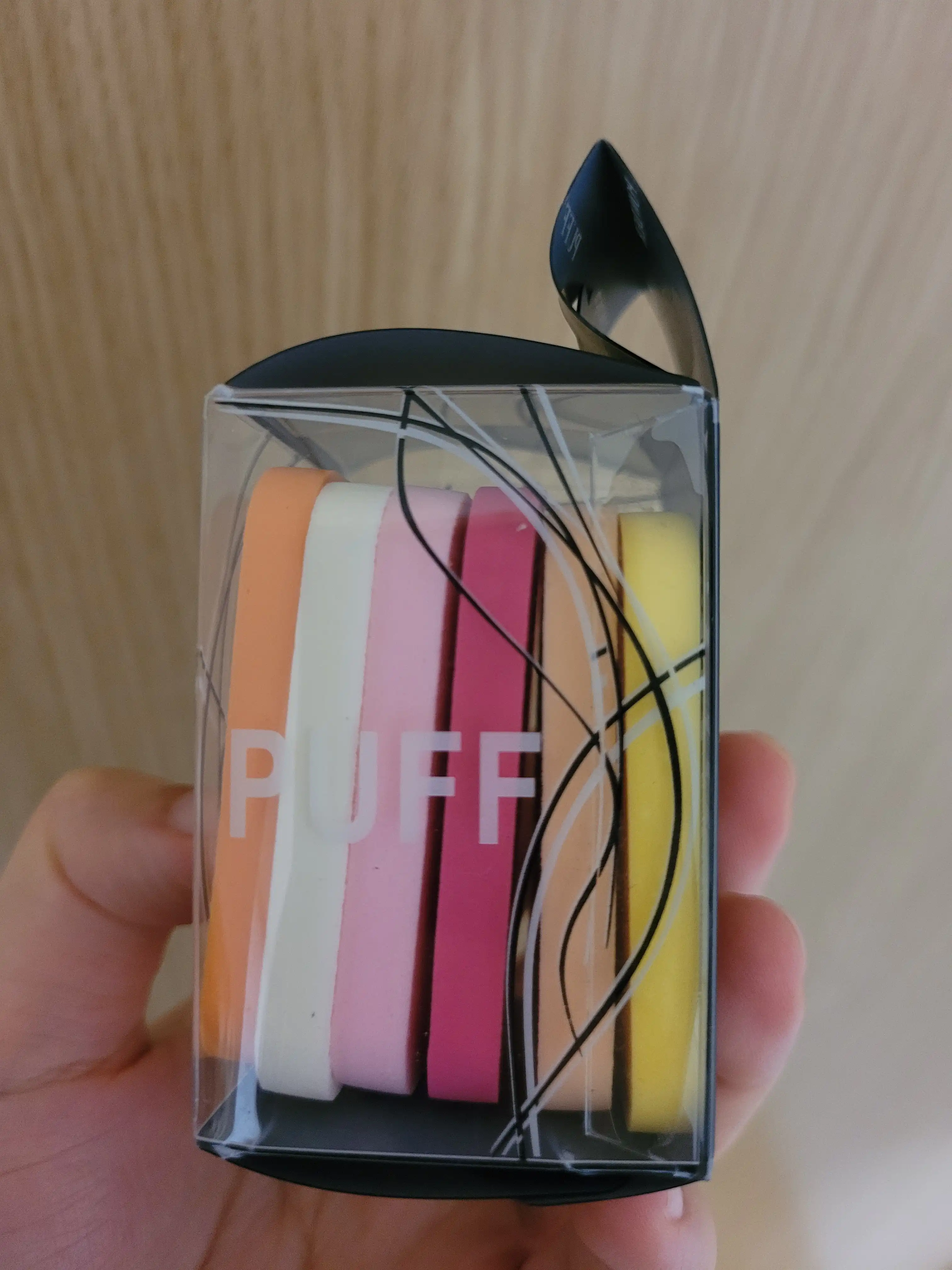 촉촉밀착 6색 메이크업 스펀지 퍼프 6매X2개