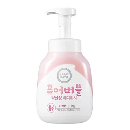 퓨어버블 약산성 바디워시 핑크