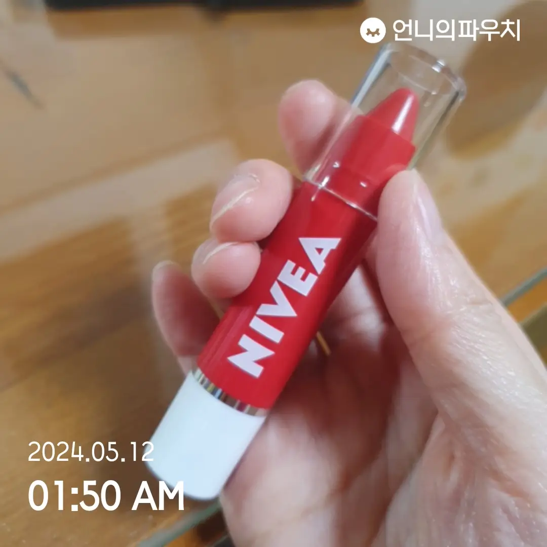 선택된 언니의파우치 리뷰 이미지 - [립케어 립 크레용 [레드팝]]