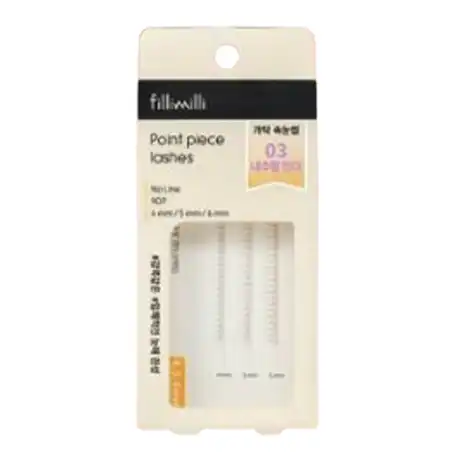 포인트 가닥 속눈썹 [03 내추럴 언더]