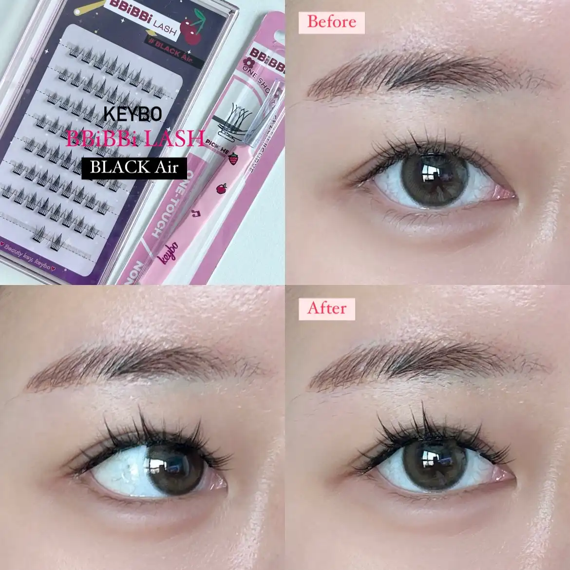 노글루 속눈썹 삐삐래쉬 블랙에어