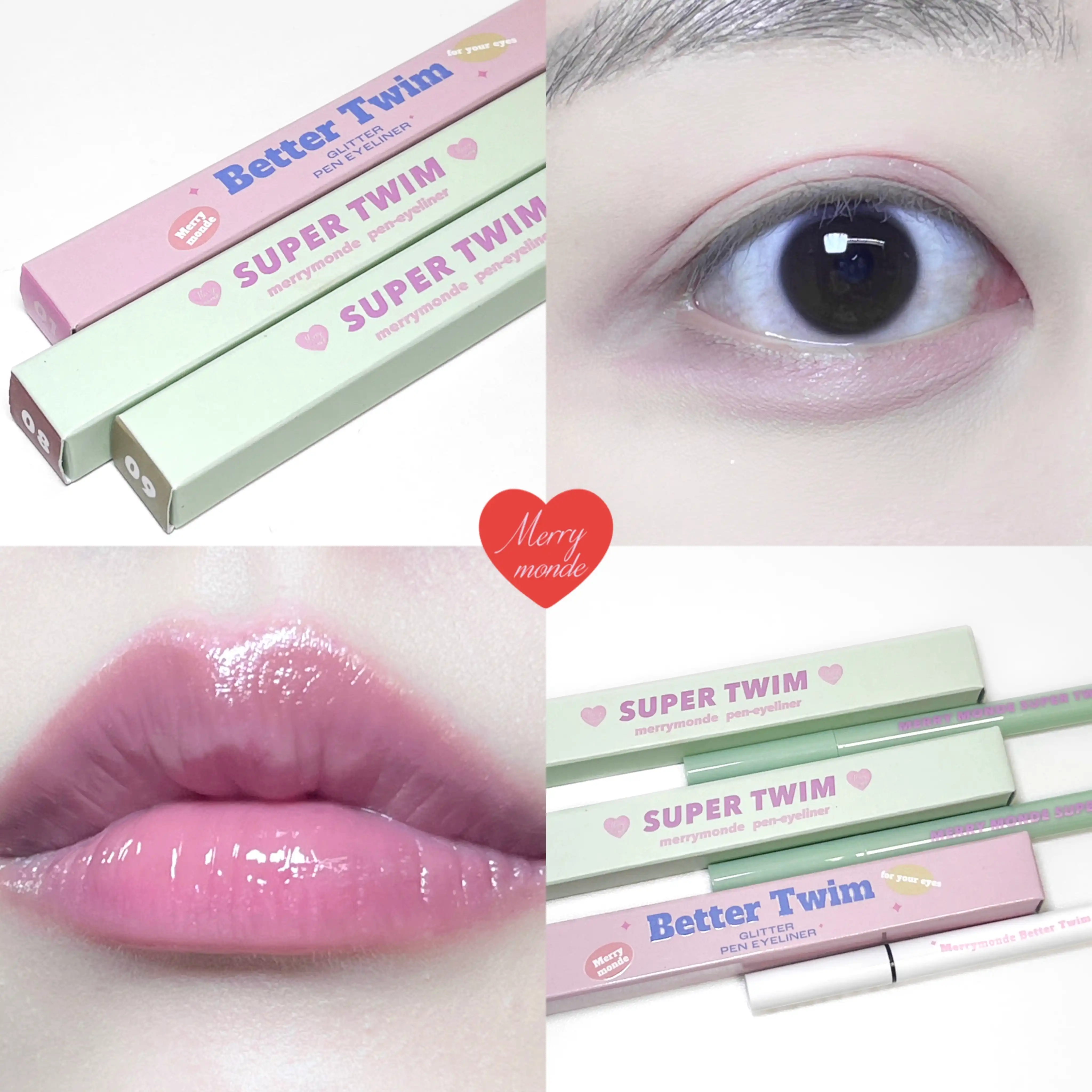 베러트임 글리터 펜 아이라이너 핑크