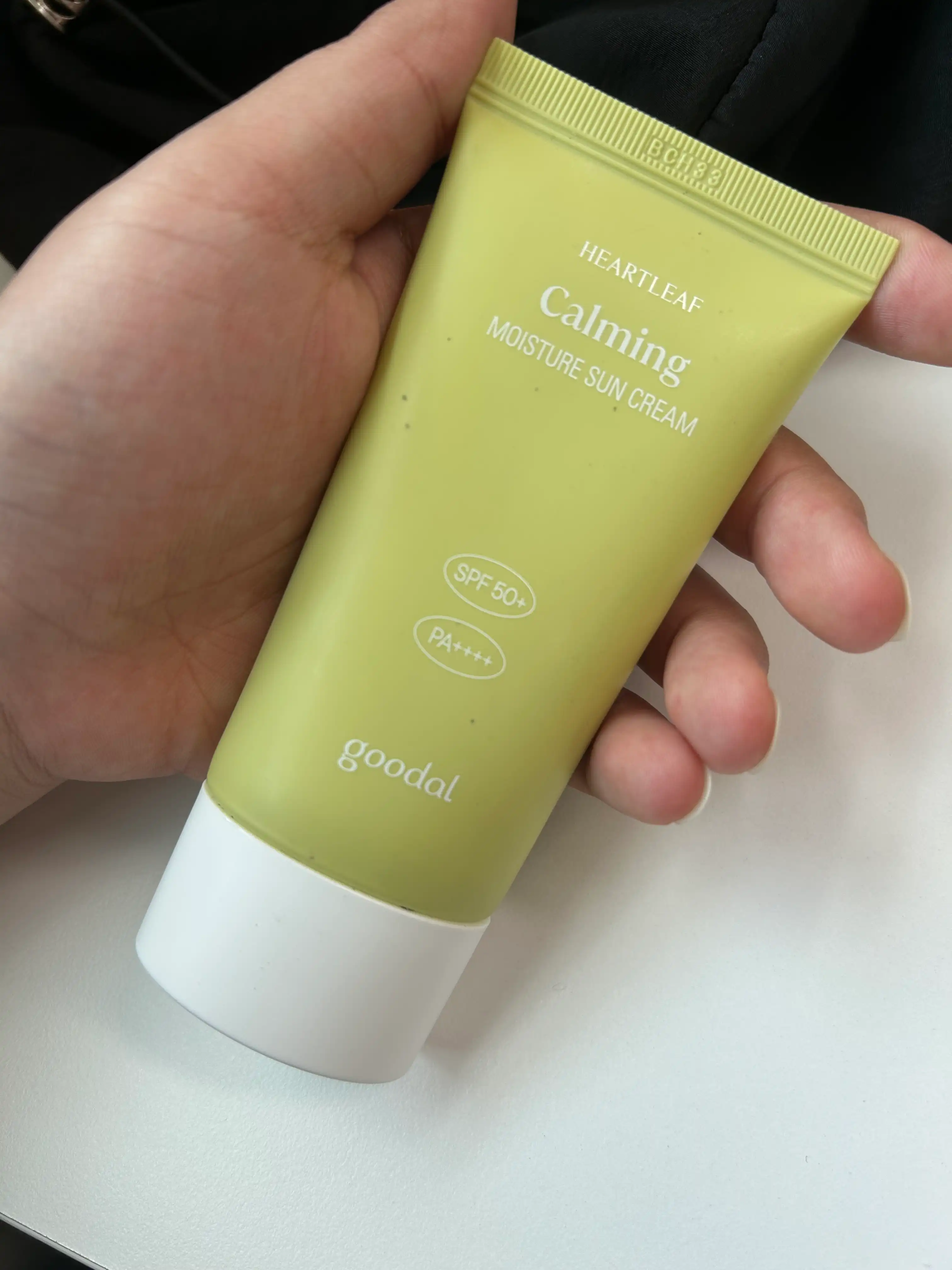 맑은 어성초 진정 수분 선크림