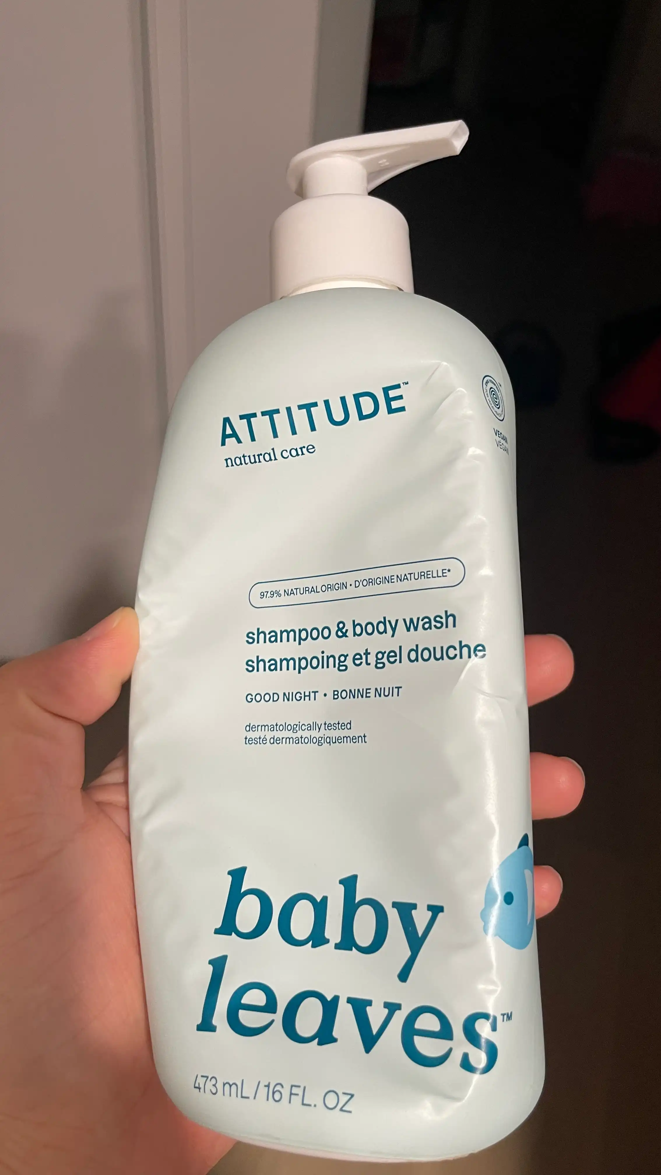 ATTITUDE Natural Care Baby Leaves® Good Night Shampoo & Body Wash