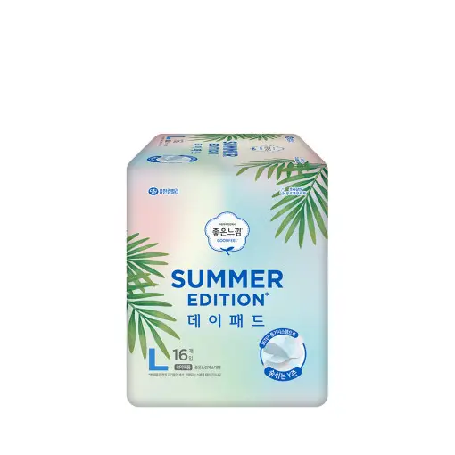 린넨블렌딩 순면 생리대 썸머 에디션 데이패드 대형