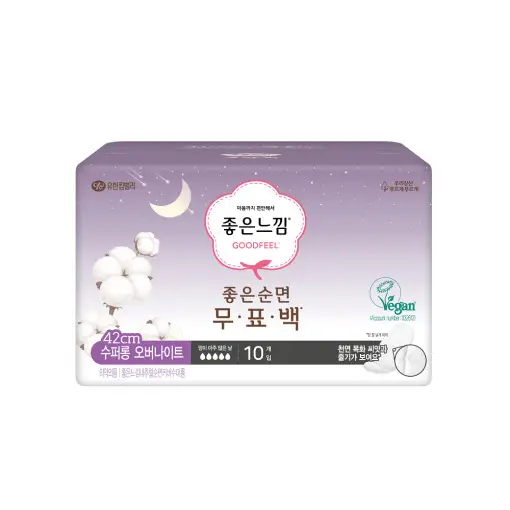 좋은순면 무표백 생리대 수퍼롱 오버나이트