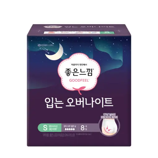 입는 오버나이트 입는 생리대 소형