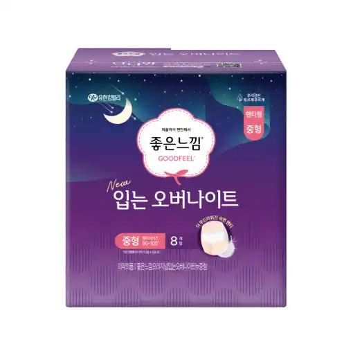 입는 오버나이트 입는 생리대 중형