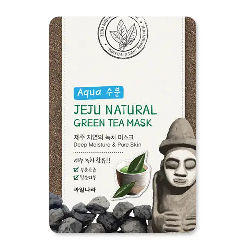 제주 자연의 녹차 마스크