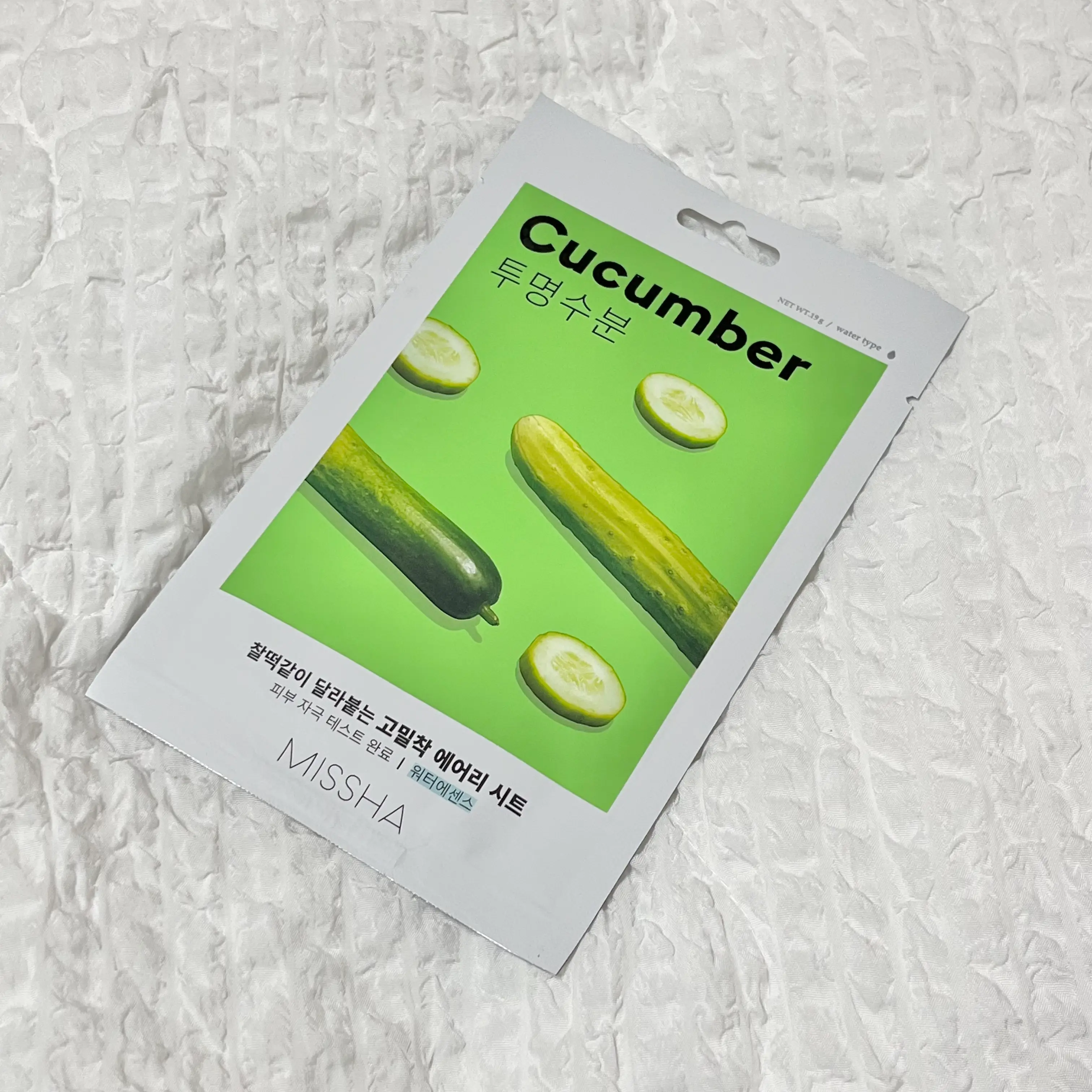 선택된 언니의파우치 리뷰 이미지 - [에어리 밀착 시트마스크 [오이]]