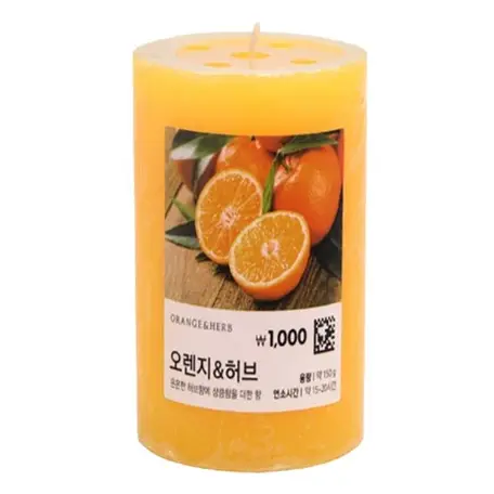 컬러 필러 캔들 오렌지 앤 허브