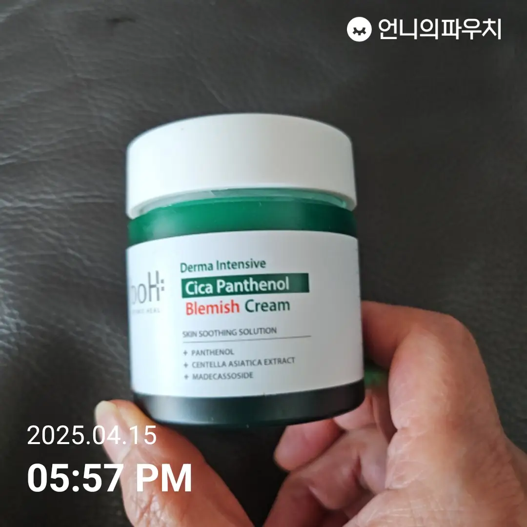선택된 언니의파우치 리뷰 이미지 - [더마 인텐시브 시카 판테놀 블레미쉬 크림]