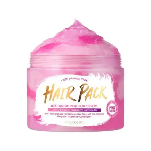 핑크 헤어팩