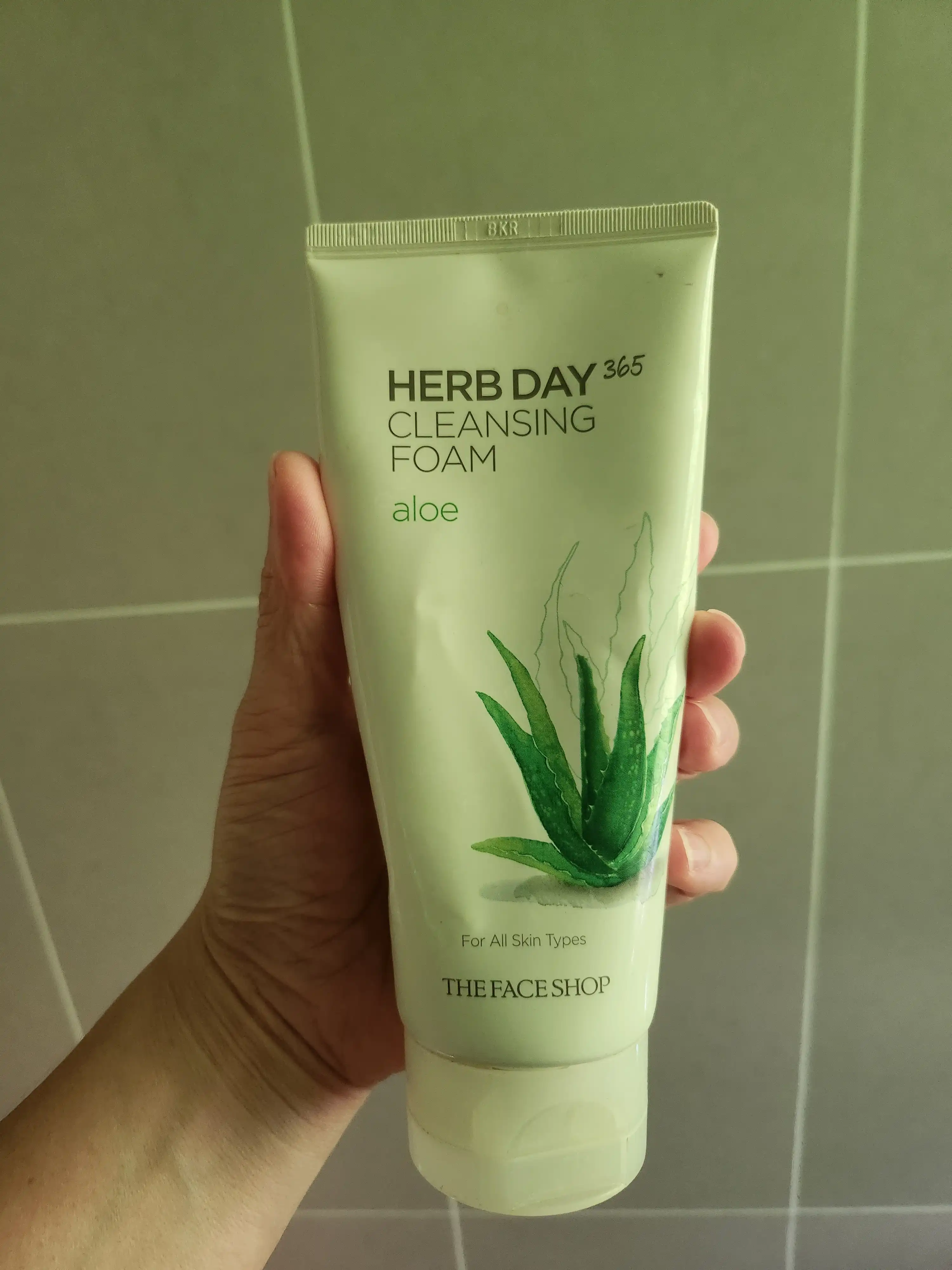 허브데이365촉촉알로에클렌징폼