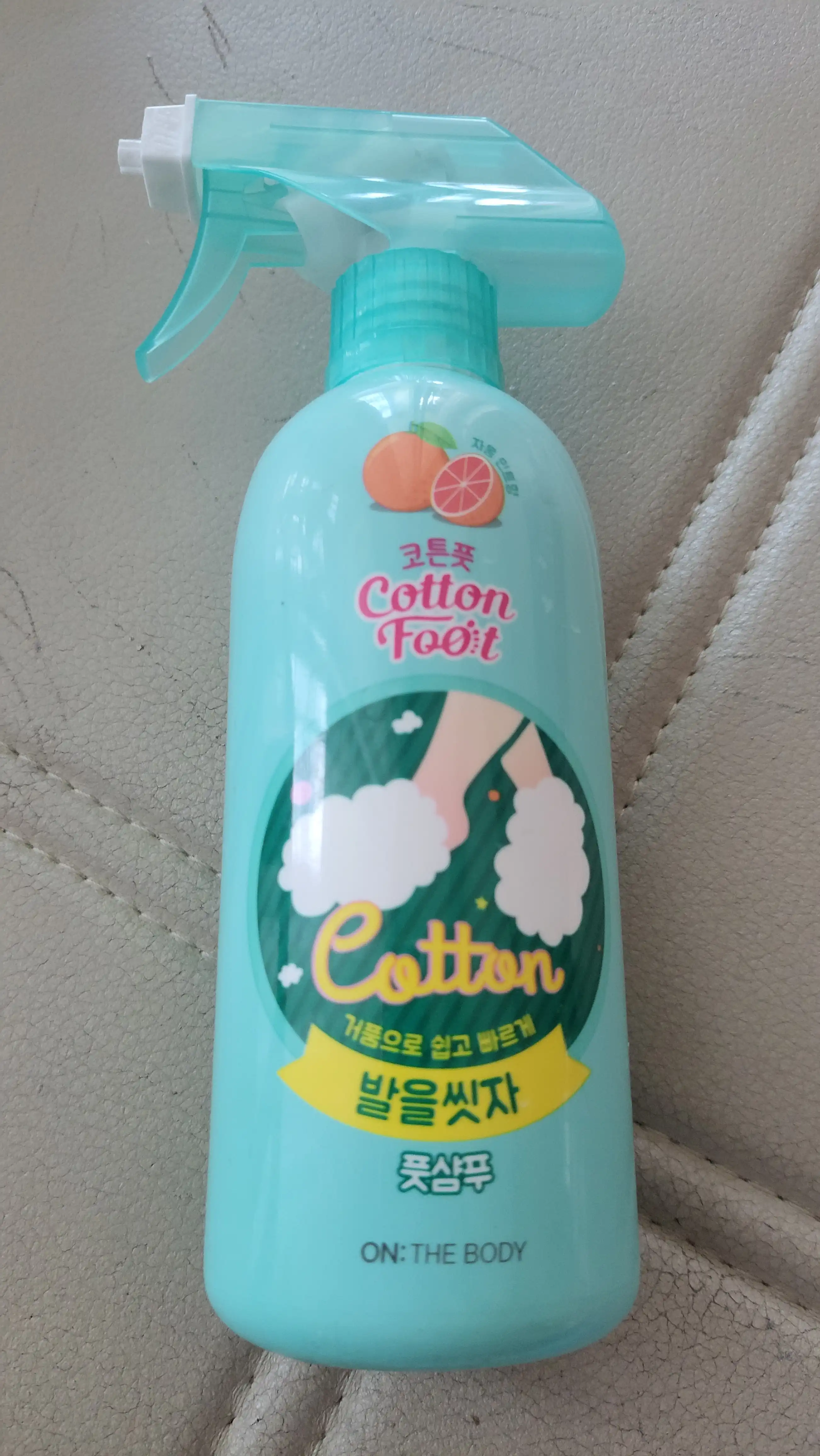 언니의파우치 리뷰 이미지 - [발을씻자 코튼 풋샴푸 [자몽]]