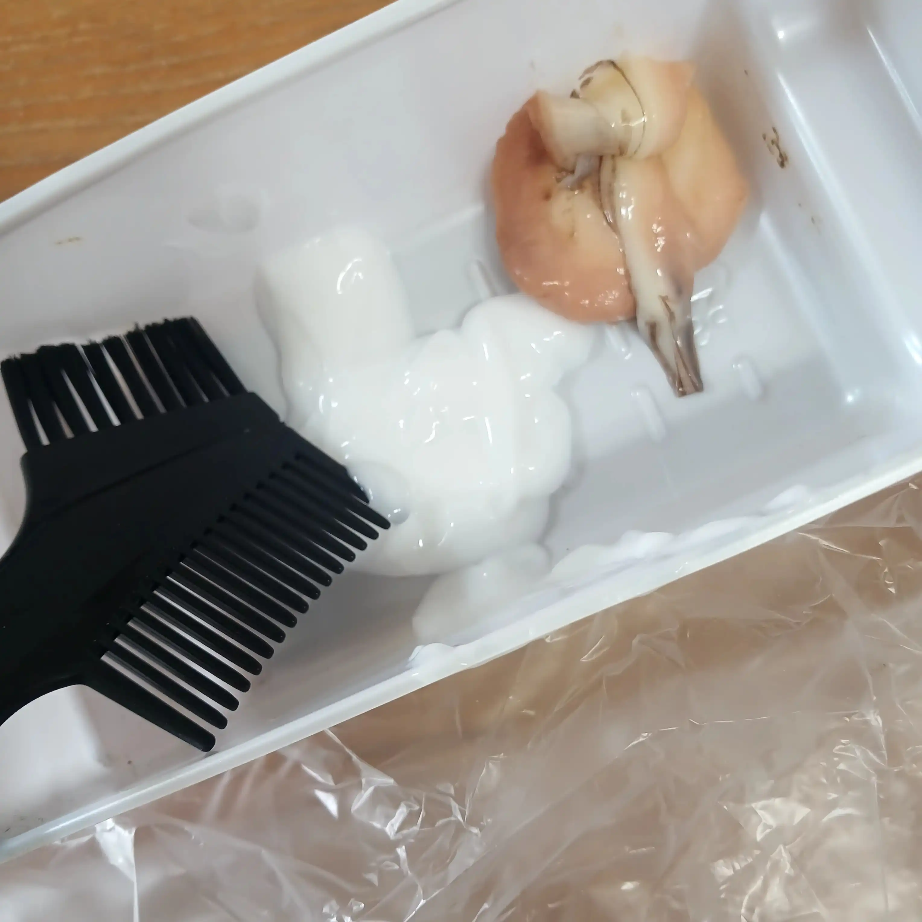 언니의파우치 리뷰 이미지 5 - [단백질 크림 염색 [네추럴 블랙]]