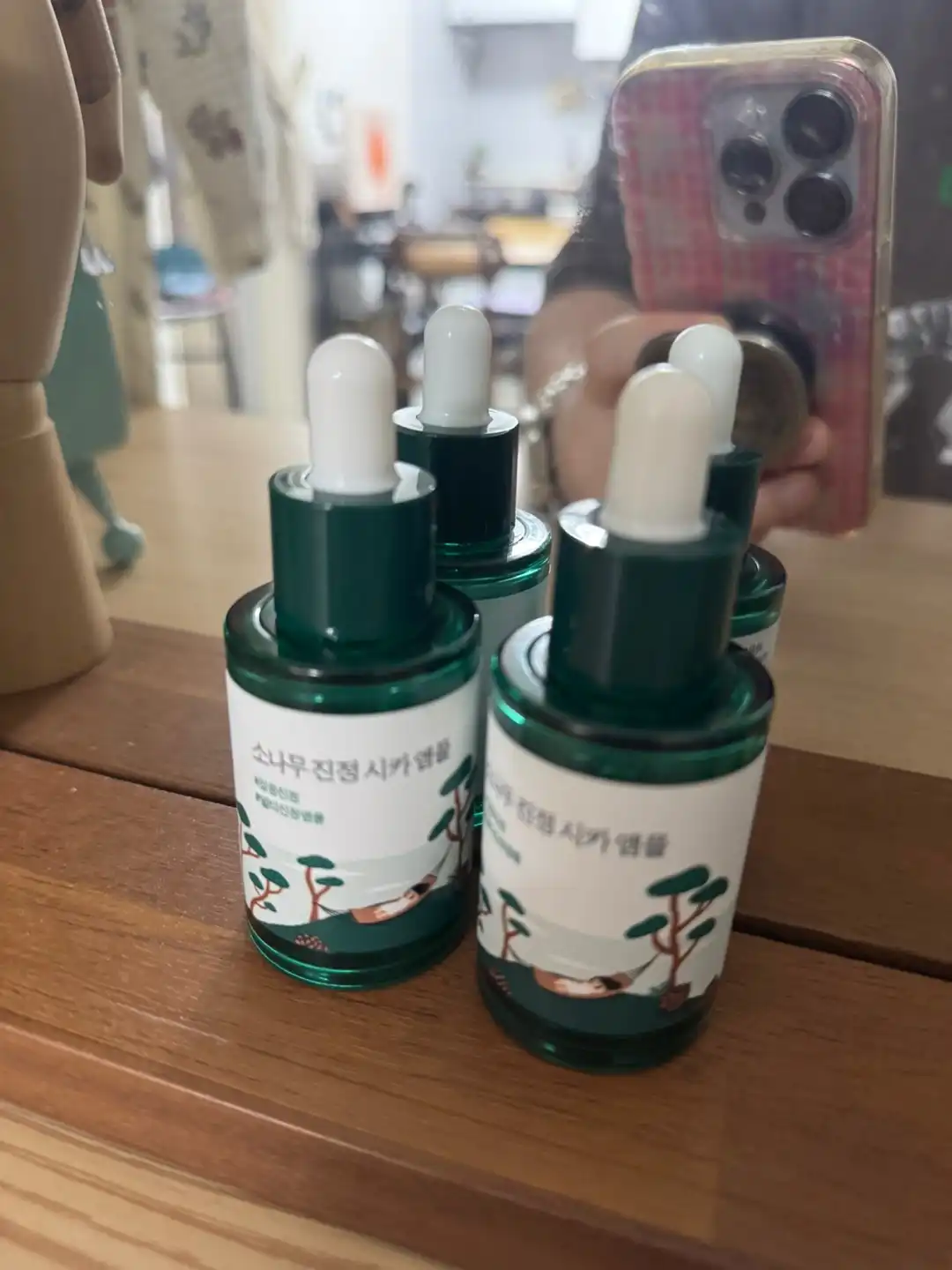 소나무 진정 시카 앰플