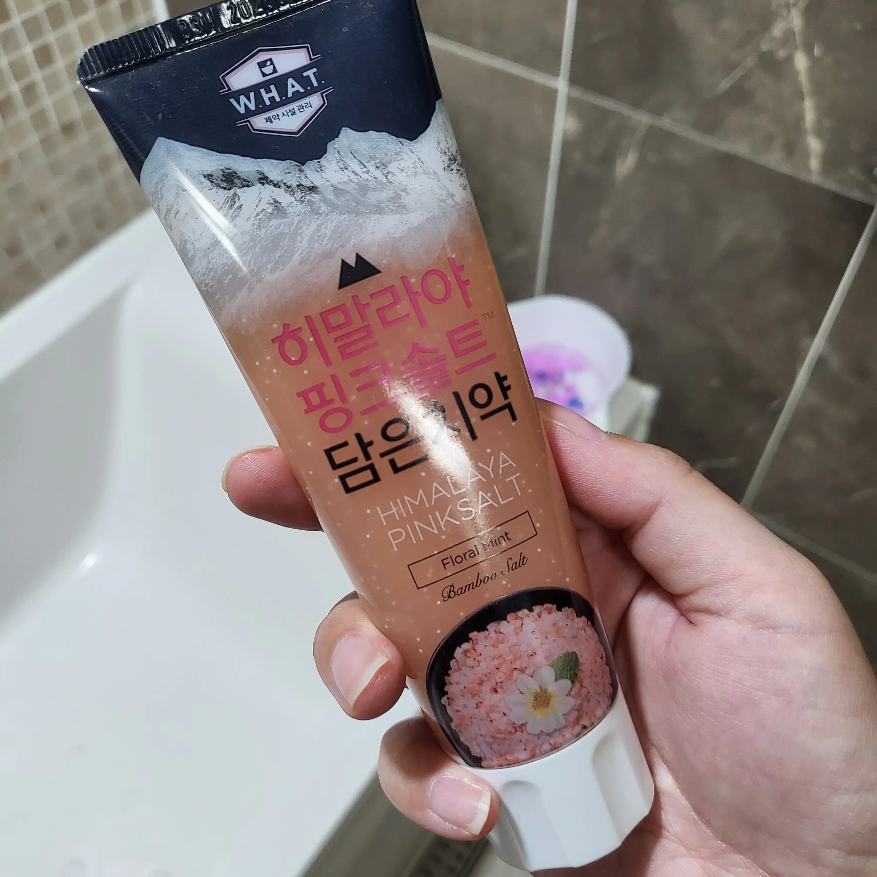 언니의파우치 리뷰 이미지 - [밤부솔트 히말라야 핑크솔트담은 치약 플로럴]