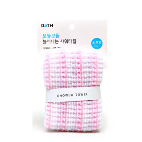 신축 엠보 샤워 타월
