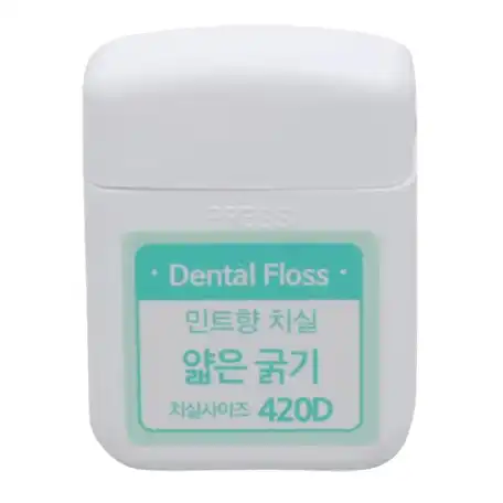 민트 향 치실 얇은 굵기