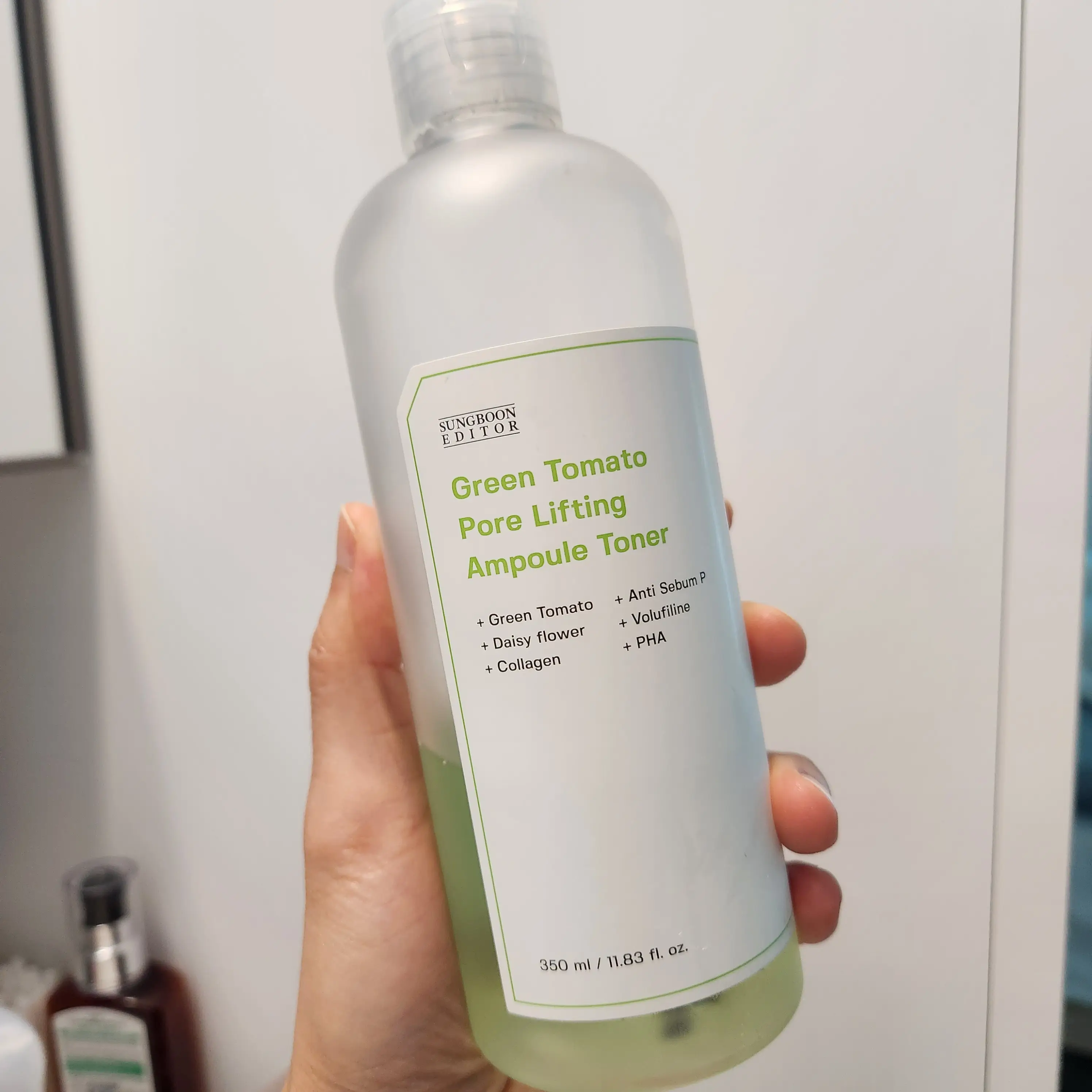 선택된 언니의파우치 리뷰 이미지 - [성분에디터 그린토마토 포어 리프팅 앰플 토너]