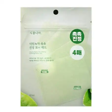어린녹차 촉촉 진정 토너 패드