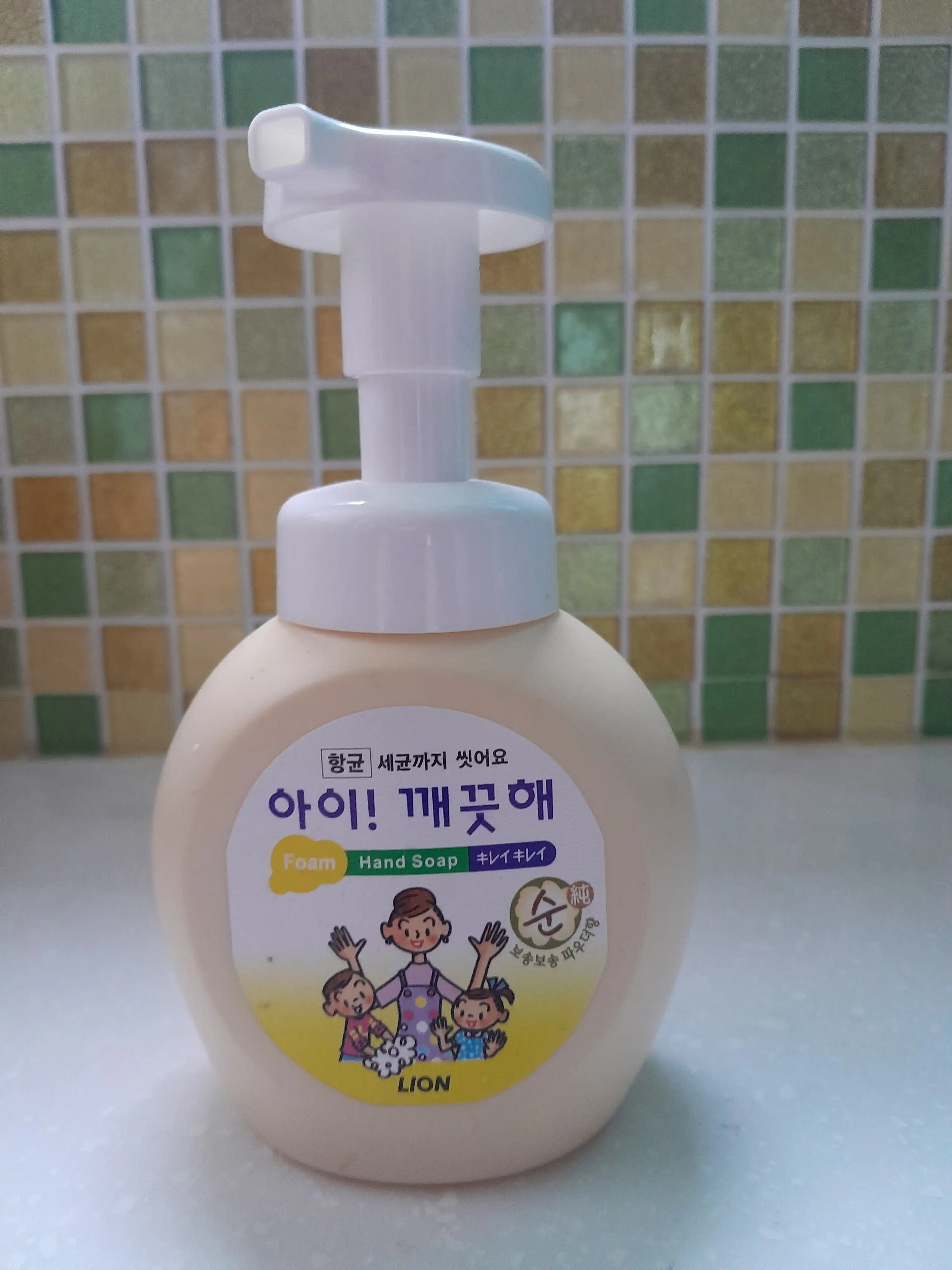 언니의파우치 리뷰 이미지 - [아이깨끗해 항균 폼 핸드솝 [파우더향]]