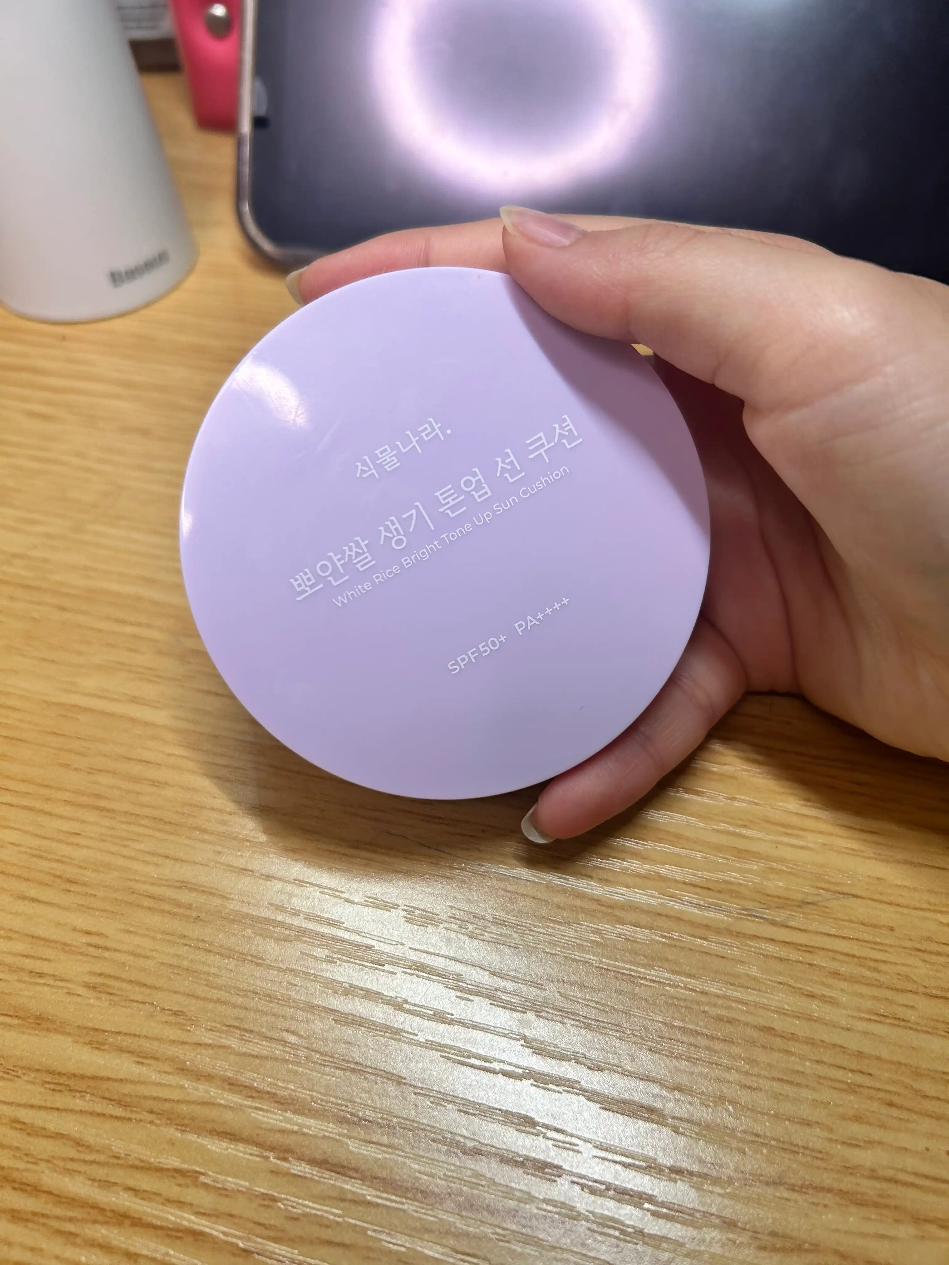 언니의파우치 리뷰 이미지 - [뽀얀쌀 생기 톤업 선 쿠션]