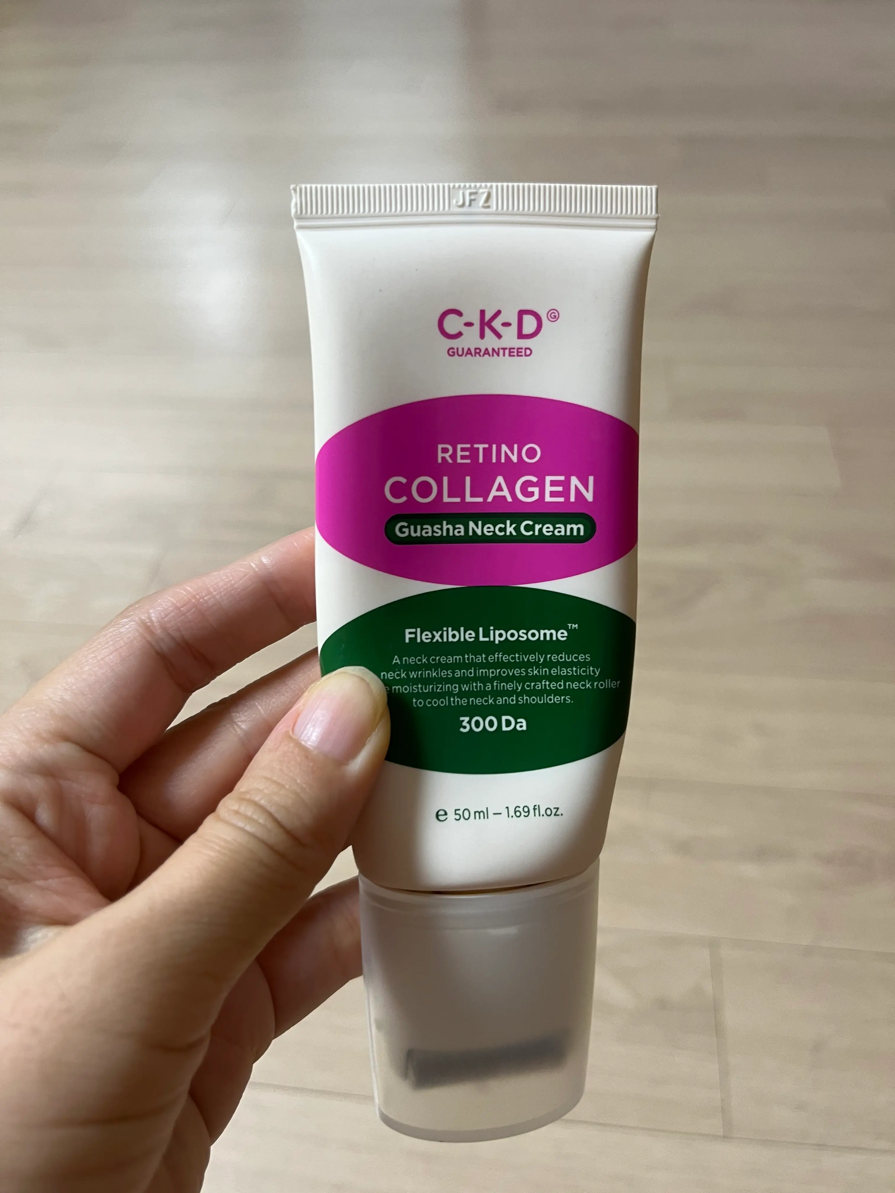 선택된 언니의파우치 리뷰 이미지 - [레티노콜라겐 저분자 300 괄사 목주름 크림]