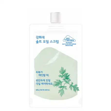 강화쑥 솔트 앤 오일 바디스크럽 그린로즈