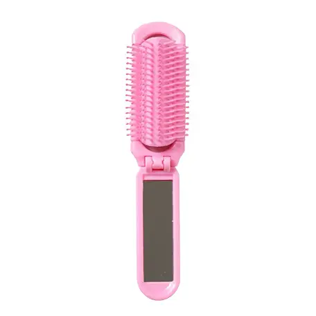 러블리 접이식 빗 거울 세트