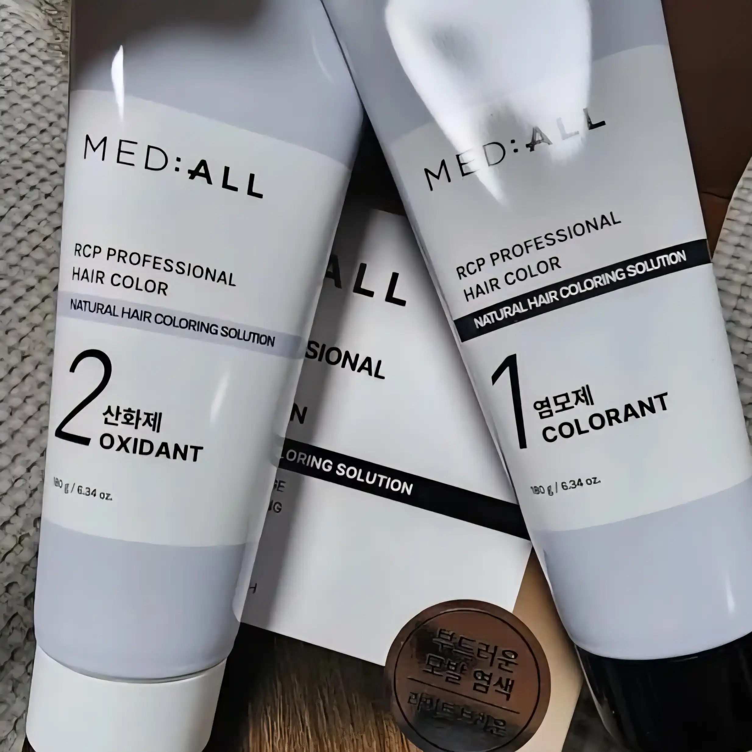 메디올 저자극 새치염색약  라이트브라운