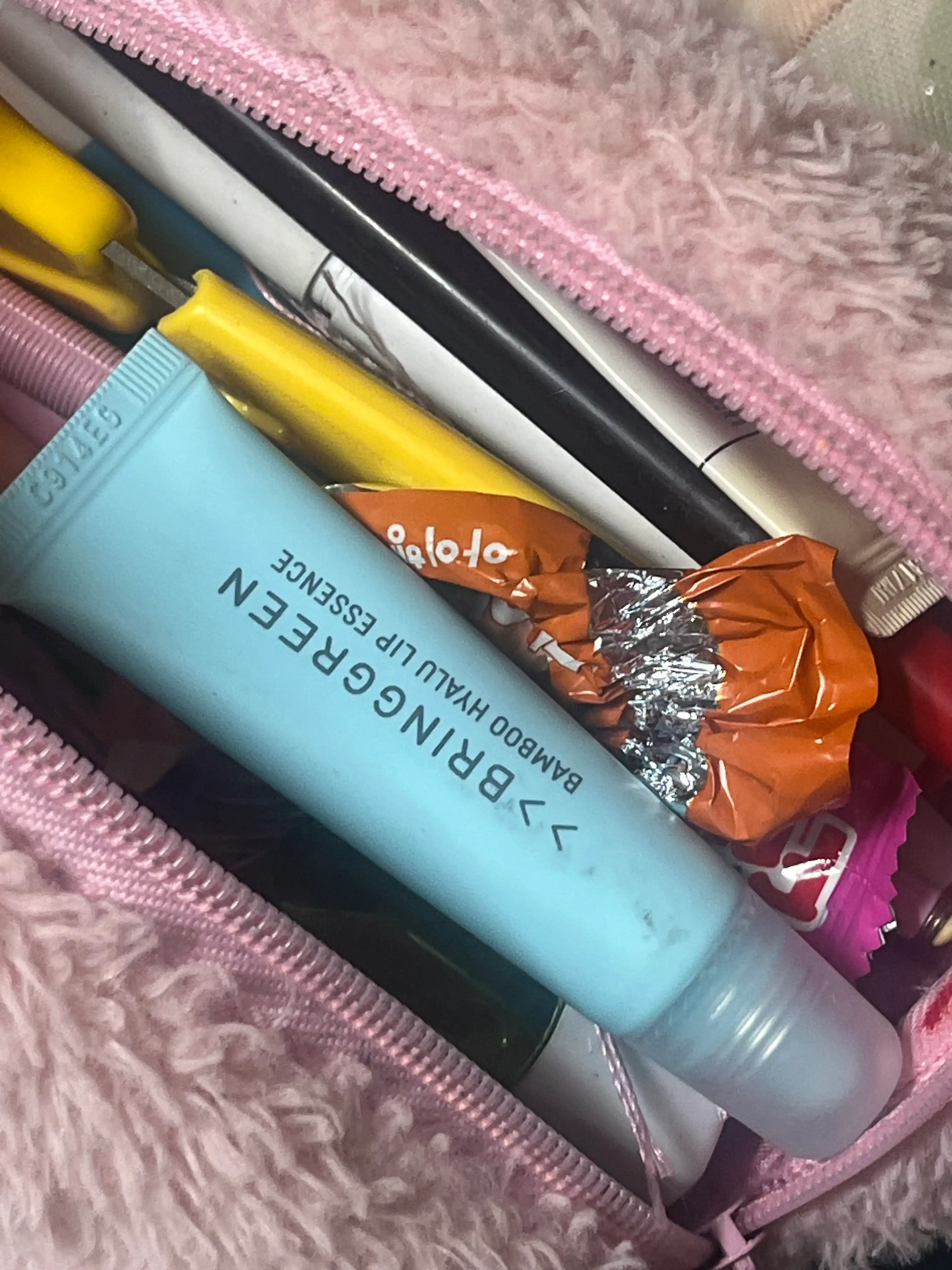 언니의파우치 리뷰 이미지 2 - [(브링그린X오징어게임) 대나무 히알루 립에센스]