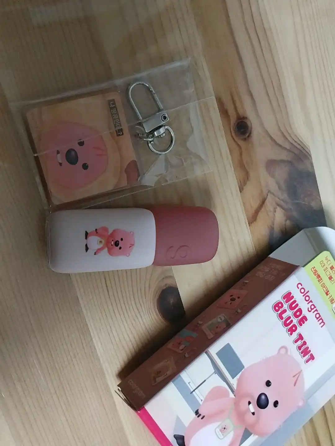 언니의파우치 리뷰 이미지 - [(컬러그램X잔망루피) 누디 블러 틴트]