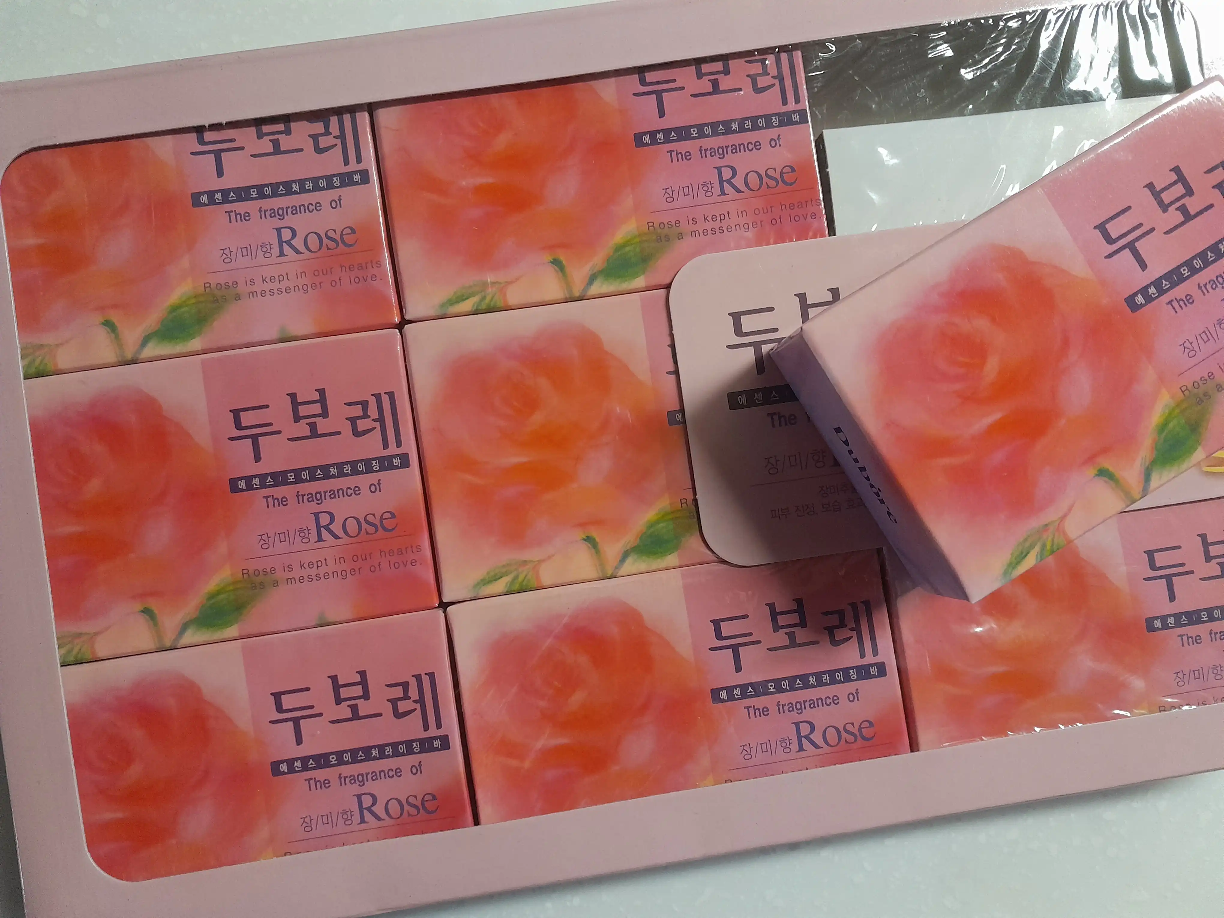 선택된 언니의파우치 리뷰 이미지 - [두보레 장미 에센스 비누]