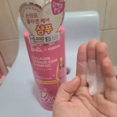 언니의파우치 리뷰 이미지 2 - [(바비X쿤달) 콜라겐 데미지 케어 샴푸]