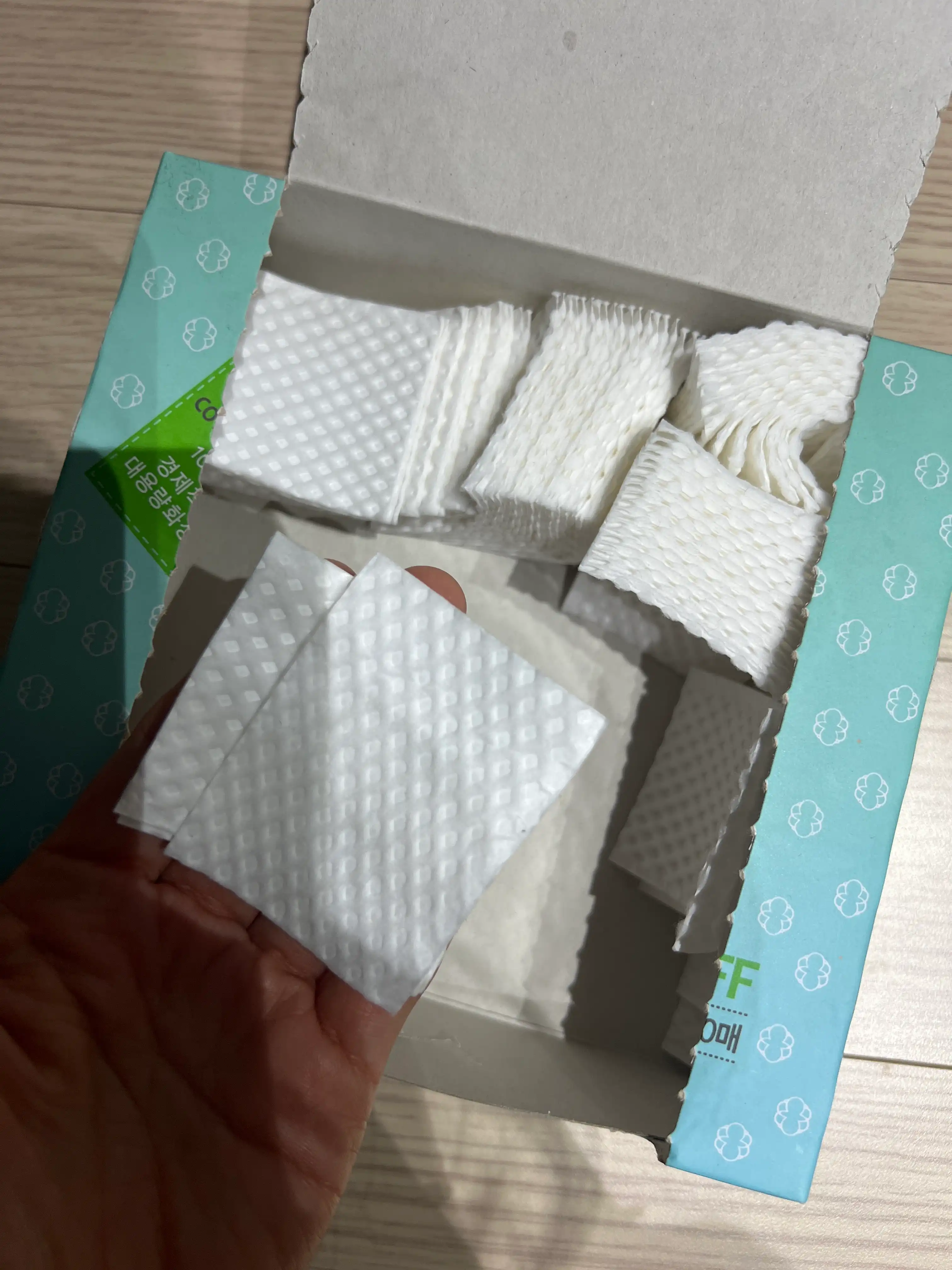 언니의파우치 리뷰 이미지 3 - [엠보싱 소프트 화장솜]