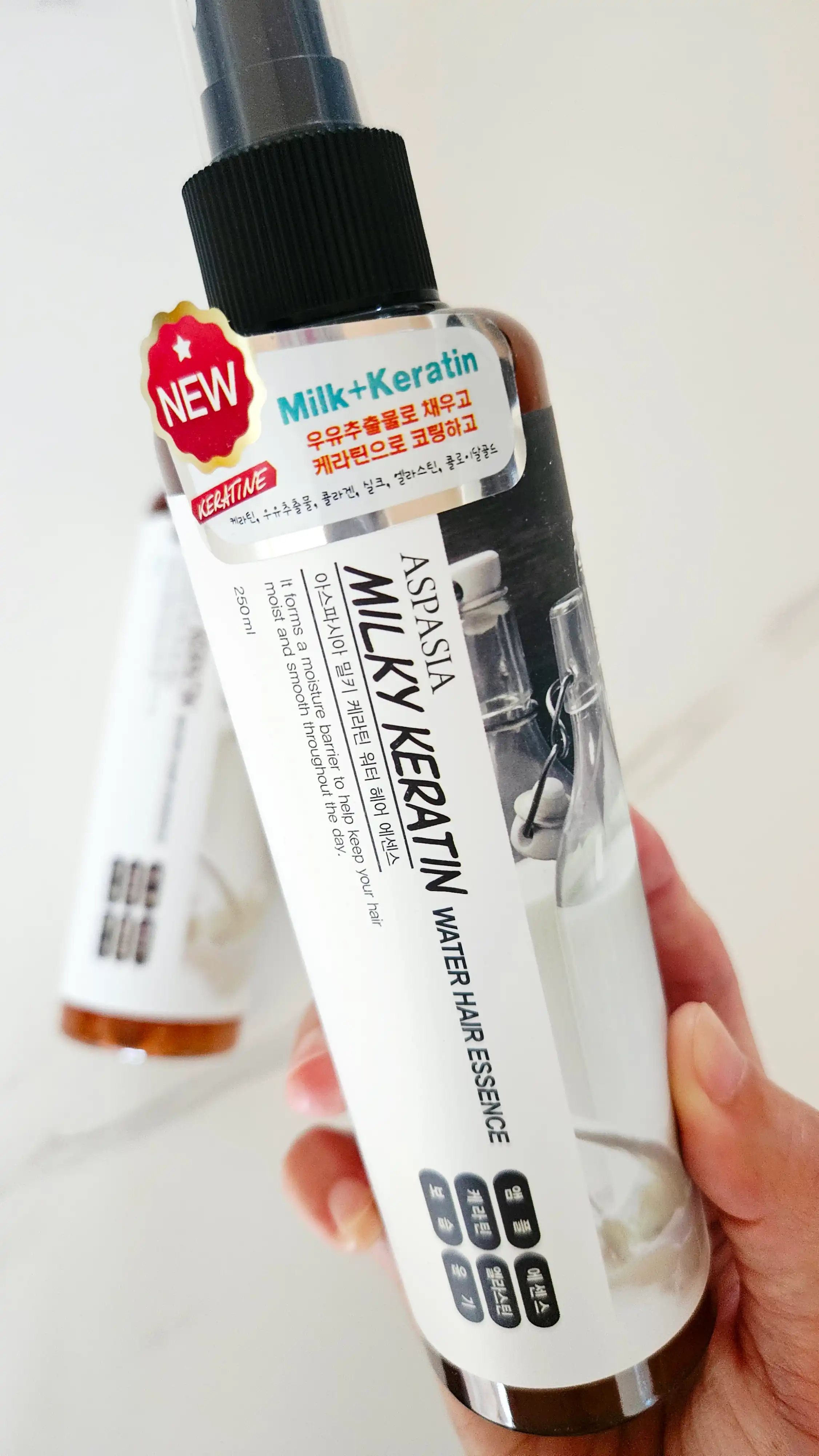 밀키 케라틴 워터 헤어 에센스