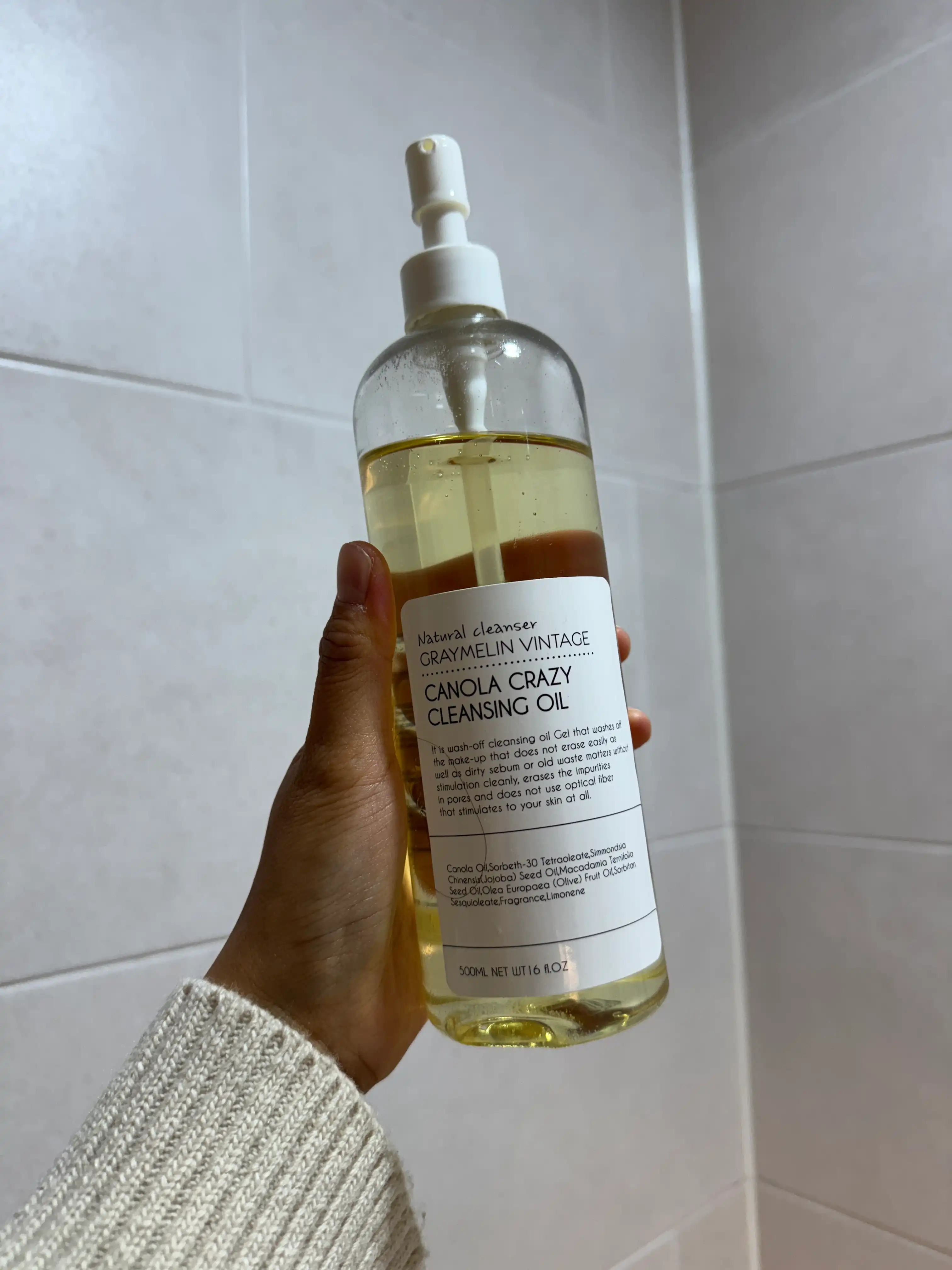 언니의파우치 리뷰 이미지 - [카놀라 크레이지 클렌징오일]