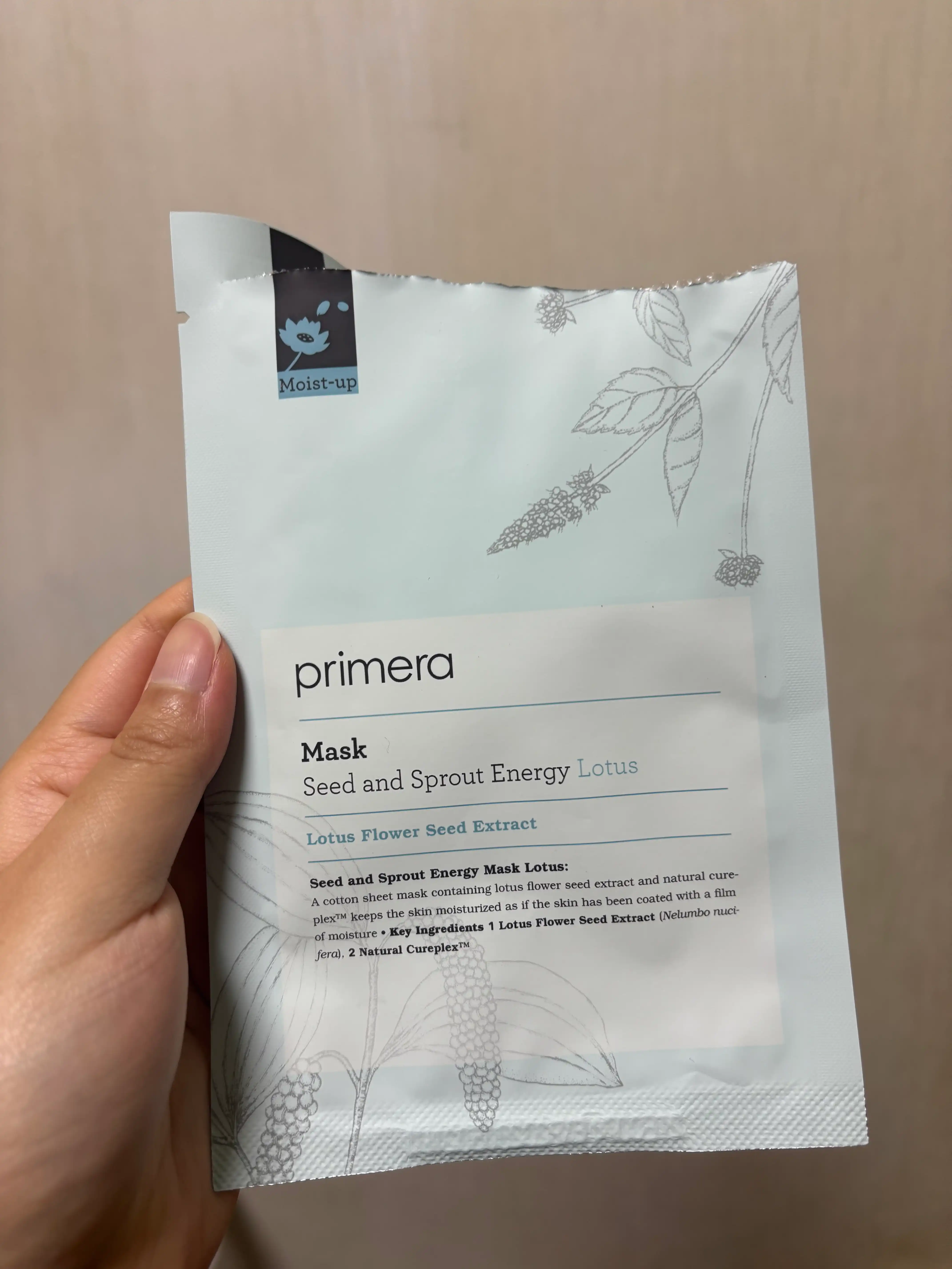 언니의파우치 리뷰 이미지 2 - [씨드 앤 스프라우트 에너지 마스크 [로터스]]