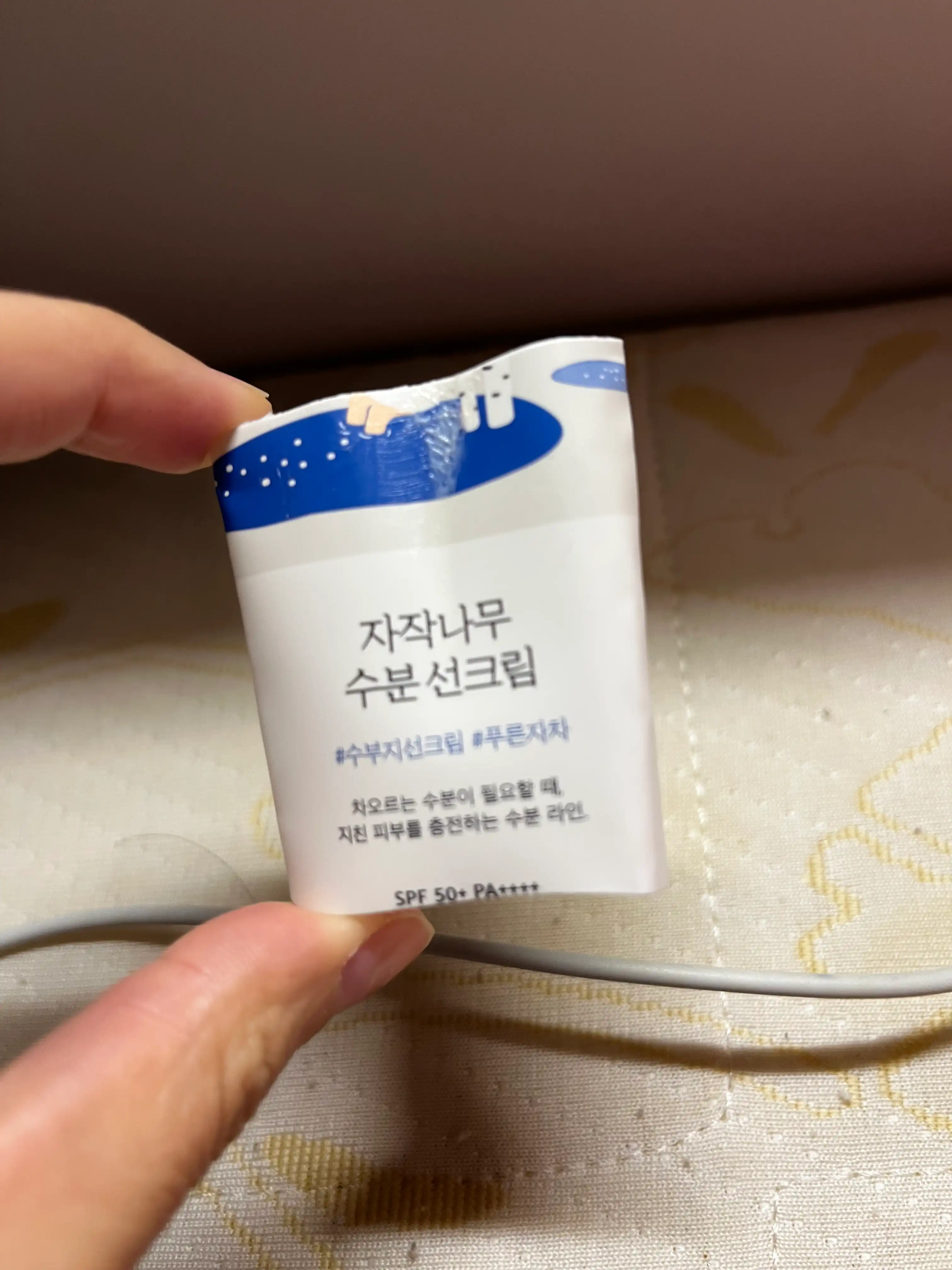 언니의파우치 리뷰 이미지 - [자작나무 수분 선크림]