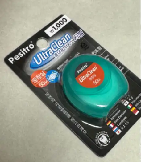 언니의파우치 리뷰 이미지 - [휴대용 치실(팽창실)민트]