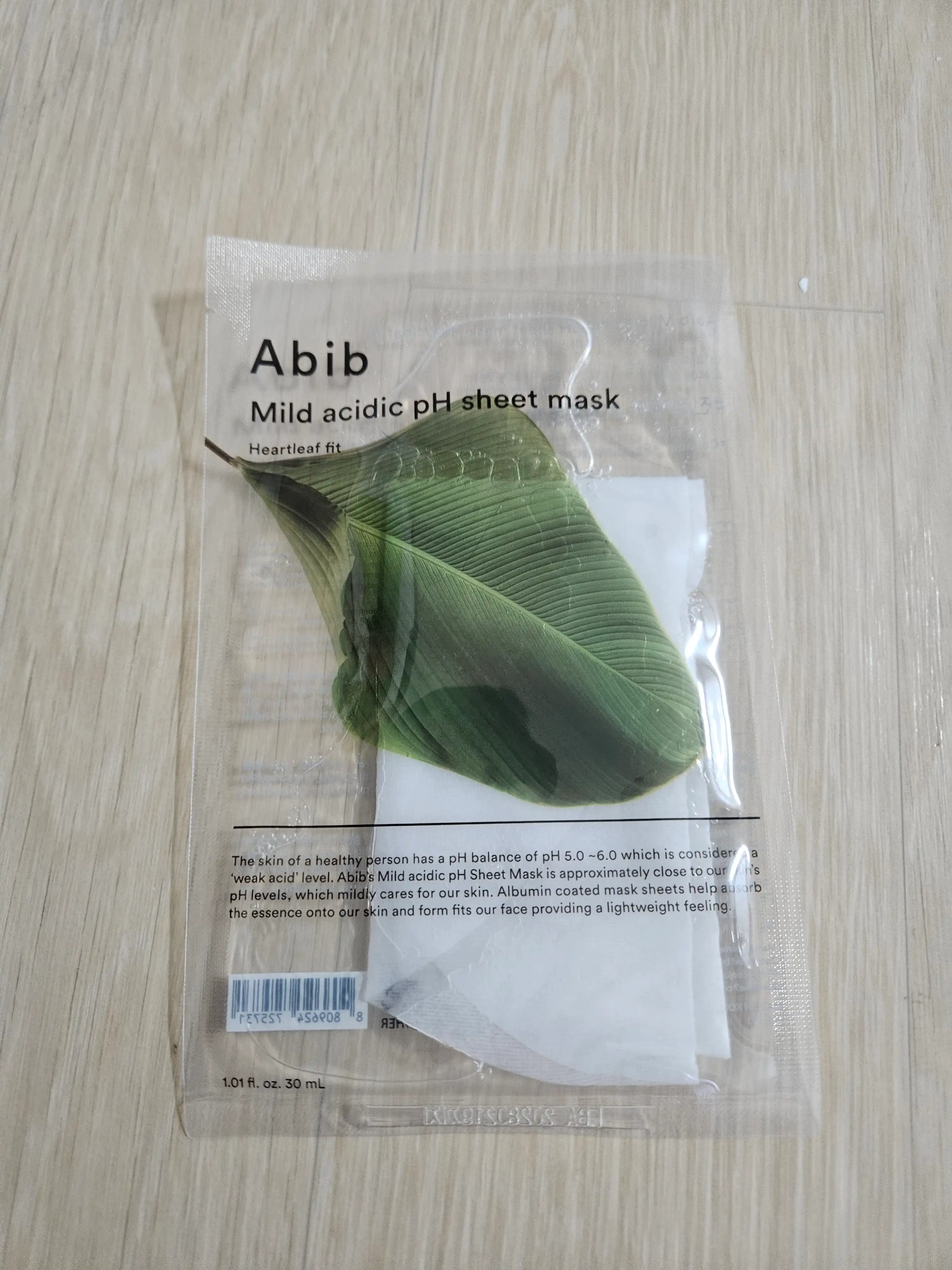 약산성 시트 마스크 어성초 핏