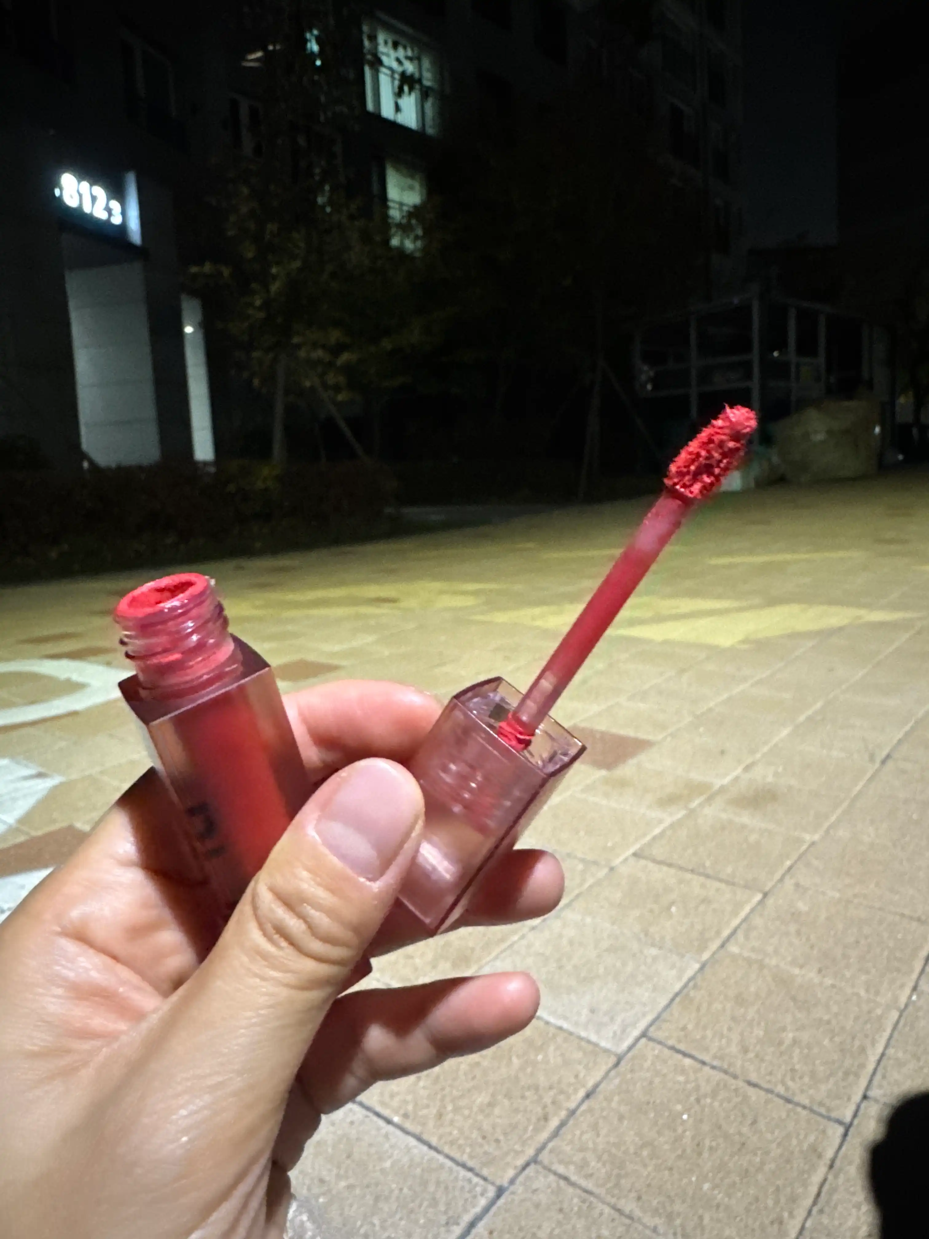 언니의파우치 리뷰 이미지 3 - [에어 핏 벨벳 틴트 어쿠스틱 무드 [A48 미모사코랄피치]]